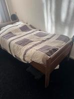 Elektrisch verstelbaar seniorenbed, Huis en Inrichting, Slaapkamer | Bedden, Ophalen, 90 cm, Eenpersoons, Bruin