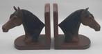 2 vintage Paardenhoofd boekensteunen, Ophalen of Verzenden, Gebruikt, Dier