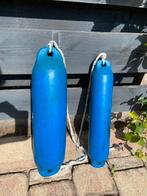 2 blauwe fenders met touw, Watersport en Boten, Ophalen, Gebruikt, Overige typen