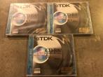 3 TDK Metallic CD-R80 CD Recordable - 700 MB, Computers en Software, Beschrijfbare discs, Cd, Ophalen of Verzenden, TDK, Zo goed als nieuw