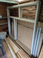 Hardhouten kozijn 196cm x 180cm, Ophalen, Gebruikt, Raamkozijn, 150 tot 225 cm
