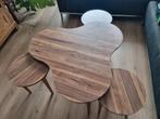 Speelse salontafel met 3 kleine tafeltjes, Ophalen, 50 tot 100 cm, Zo goed als nieuw, Minder dan 50 cm