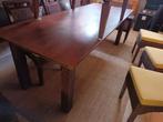 Mooie Grote Donkere Eettafel., Ophalen, Gebruikt, 200 cm of meer, 50 tot 100 cm