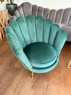 Perla Green Velvet Armchair - Richmond Interiors, Huis en Inrichting, Stoelen, Ophalen, Zo goed als nieuw, Overige kleuren, Eén