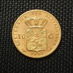 Gouden 10 Gulden 1897 - Koningin Wilhelmina verguld naslag, Verzenden, Goud, Koningin Wilhelmina, Losse munt