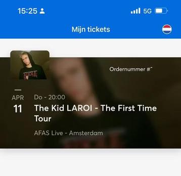 Golden Circle Tickets Kid Laroi AFAS LIVE