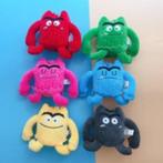 Kleurrijke Emotie - knuffel- Monster Pluche Poppen - 6 stuks, Ophalen of Verzenden, Nieuw, Overige typen