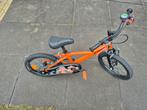 B’Twin kinderfiets 16 inch – oranje – goede staat, Ophalen of Verzenden, Zo goed als nieuw, 16 tot 20 inch