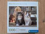 Legpuzzel High Quality Collection, poezen, Clementoni, 1000, Ophalen of Verzenden, 500 t/m 1500 stukjes, Zo goed als nieuw, Legpuzzel
