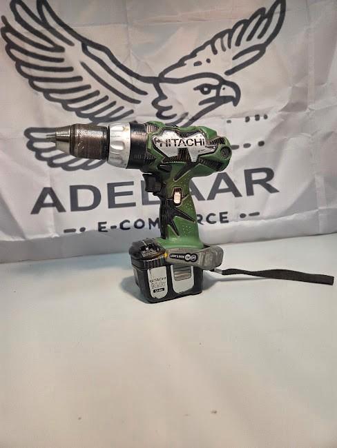 Hitachi DS 14DL 14,4V Li-Ion – Accu Schroef-/Boormachine, Doe-het-zelf en Verbouw, Tekentafels, Gebruikt, Minder dan 130 cm, Verlichting