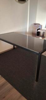 Mooie eettafel met granieten blad., Huis en Inrichting, Tafels | Eettafels, Ophalen, Gebruikt, Overige materialen, 50 tot 100 cm