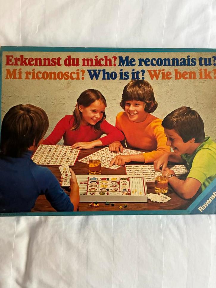 Wie ben ik? Ravensburger bordspel, Hobby en Vrije tijd, Gezelschapsspellen | Bordspellen, Gebruikt, Een of twee spelers, Ophalen of Verzenden