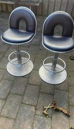 2 Draaibare Krukken in Topstaat!, Huis en Inrichting, Barkrukken, Ophalen, Draaibaar, 60 tot 90 cm, Zo goed als nieuw