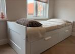 Witte BRIMNES Bedbank - Ikea | 80x200 cm, Ophalen, Wit, Tweepersoons, Zo goed als nieuw