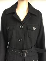 C815 Garcia maat S=36 wollen jas winterjas zwart wol mantel, Kleding | Dames, Jassen | Winter, Zwart, Ophalen of Verzenden, Zo goed als nieuw