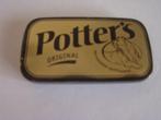 blikken doosje van Potters  oud, Verzamelen, Blikken, Ophalen of Verzenden, Gebruikt