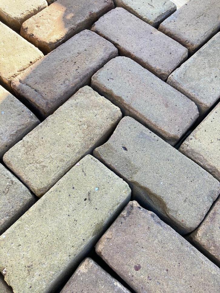Keiformaat brons (P13), Tuin en Terras, Tegels en Klinkers, Gebruikt, Klinkers, Overige materialen, 10 m² of meer, Ophalen