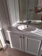 Wastafelmeubel met spiegel en kast, Ophalen of Verzenden, Gebruikt, Met douche