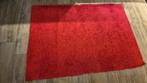 Knalrood hoogpolig vloerkleed 133 x 195 cm, Ophalen, Gebruikt, 100 tot 150 cm, 150 tot 200 cm