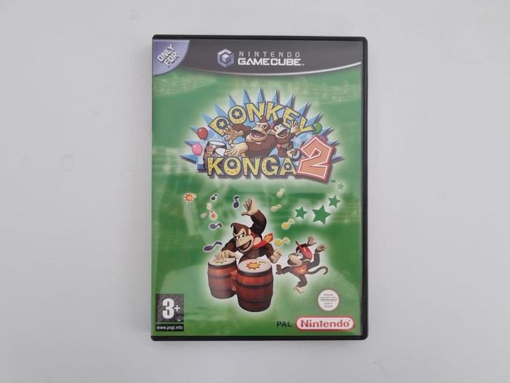 Donkey Konga 2 - Nintendo Gamecube, Spelcomputers en Games, Games | Nintendo GameCube, Zo goed als nieuw, Muziek, 1 speler, Vanaf 3 jaar