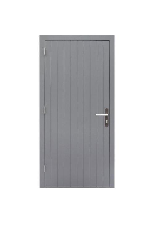Hardhouten deur zonder kozijn 93 x 211,5 cm, rechtsdraaiend, Doe-het-zelf en Verbouw, Deuren en Horren, Zo goed als nieuw, Buitendeur