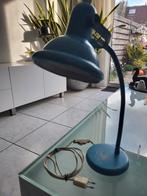 Retro vintage bureaulamp blauw, Ophalen of Verzenden, Gebruikt