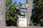 Brocante - Karaktervolle sculptuur van Beethoven!, Antiek en Kunst, Kunst | Beelden en Houtsnijwerken, Ophalen of Verzenden