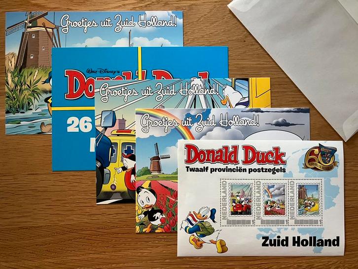 Donald duck postzegelset/ansichtkaarten, postfris 12x, Postzegels en Munten, Postzegels | Nederland, Postfris, Na 1940, Ophalen of Verzenden