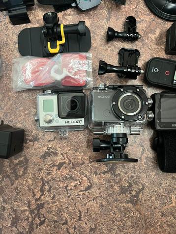 GoPro Hero 3+ en Guardo cam met veel accessoires beschikbaar voor biedingen