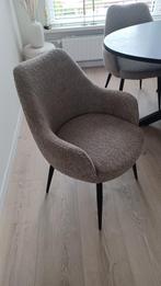 4 Nieuwe Noah Eetkamerstoelen beige / Taupe Bouclé, Huis en Inrichting, Ophalen, Bruin, Nieuw, Vier