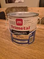 Trimetal Permacryl XR Satin Ral 7026 Granietgrijs, Nieuw, Ophalen of Verzenden, Lak, Grijs