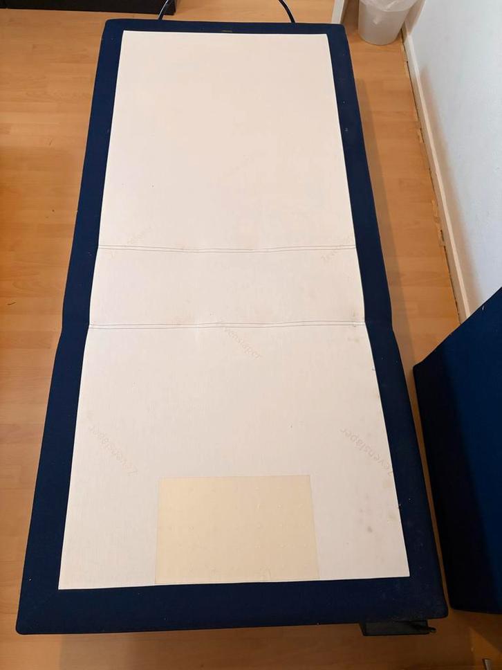 Elektr. Boxspring 180x200 Midnight Blue (ZONDER MATRASSEN), Huis en Inrichting, Slaapkamer | Bedden, Gebruikt, Tweepersoons, 180 cm