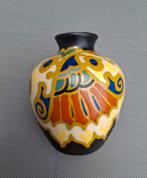 Zeldzaam mooi Gouda plateel Regina vaasje, Antiek en Kunst, Ophalen of Verzenden