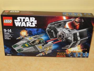 Lego 75150 Star wars Darth Vaders TIE Advanced tegen de A-Wi beschikbaar voor biedingen