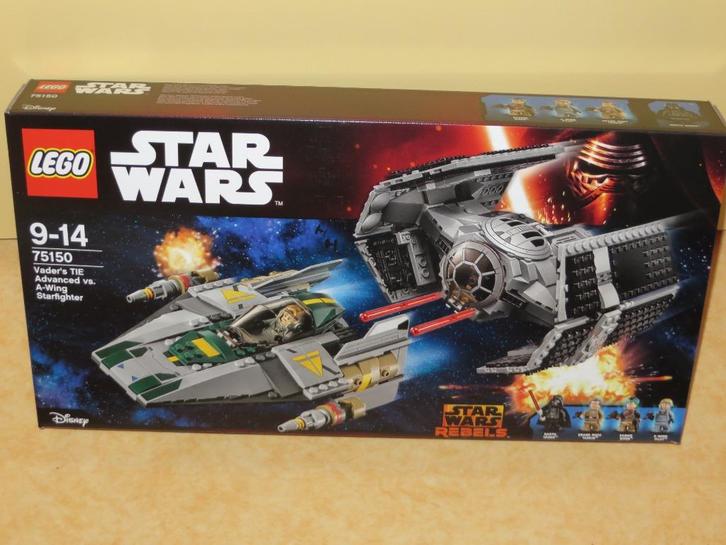 Lego 75150 Star wars Darth Vaders TIE Advanced tegen de A-Wi, Kinderen en Baby's, Speelgoed | Duplo en Lego, Nieuw, Lego, Complete set
