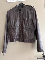 Arma Leren Jasje maat L, Bruin, Arma, Maat 42/44 (L), Ophalen of Verzenden