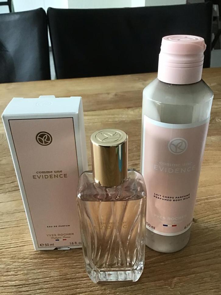 Yves Rocher, Comme une Evidence, eau de parfum en bodymilk, Sieraden, Tassen en Uiterlijk, Uiterlijk | Parfum, Nieuw, Ophalen of Verzenden