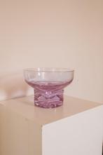 Italiaanse lila fruit- of salade schaal, ., Rond, Ophalen of Verzenden, Glas