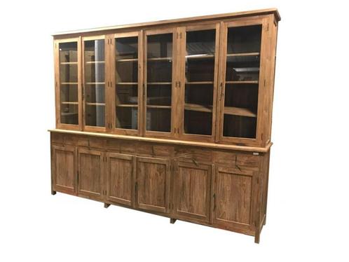 Buffetkast teak 300 cm, Huis en Inrichting, Kasten | Buffetkasten, Nieuw, 200 cm of meer, 200 cm of meer, Met lade(s), Met deur(en)