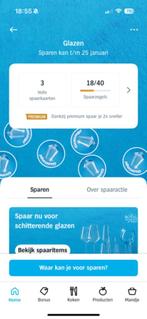 AH glazen zegels 3 volle spaarkaarten, Albert Heijn, Ophalen