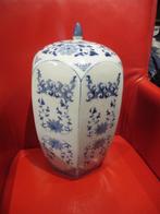 Mooie Oude chinese Voorraadpot met deksel porcelein 37cm, Antiek en Kunst, Ophalen of Verzenden