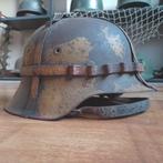 Duitse WO2 camo helm en wire TOPSTUK, Verzamelen, Duitsland, Ophalen of Verzenden, Helm of Baret, Landmacht