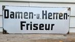 Emaille Reclamebord Duitse Kapper, Ophalen of Verzenden, Gebruikt, Reclamebord