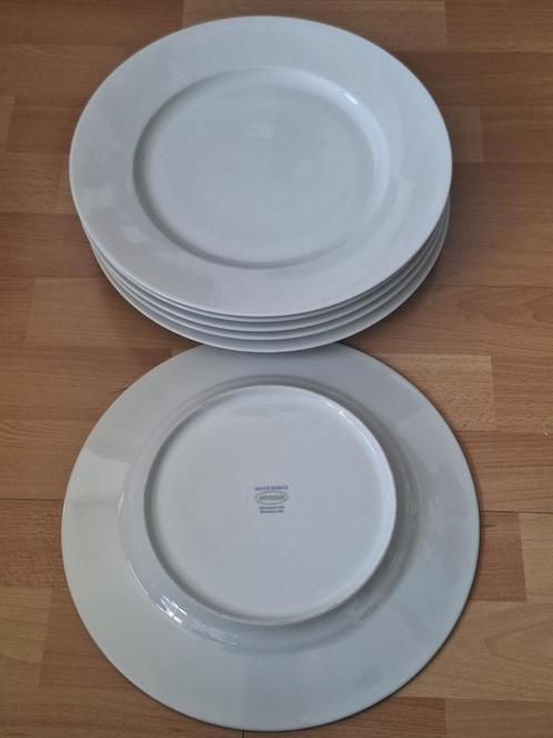Grote aardewerk dinerborden white basics Art+Design, Huis en Inrichting, Keuken | Servies, Zo goed als nieuw, Bord(en), Overige stijlen