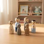 Houten Poppenhuis Pegdolls - Blauw, Ophalen of Verzenden, Gebruikt, Overige typen