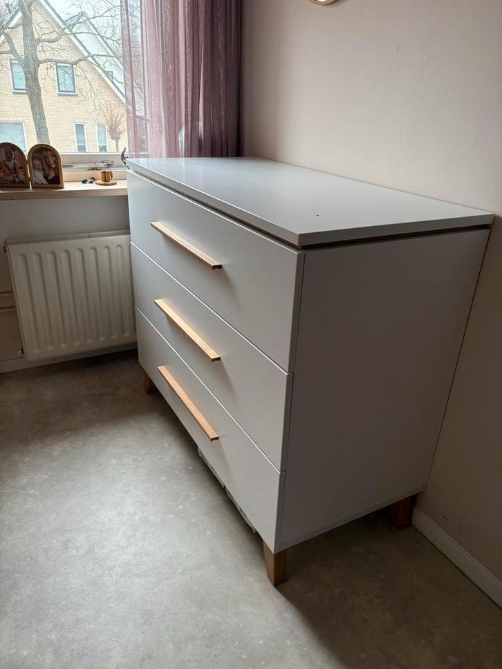 Paidi - Transland Commode Vito Mira Wit/Eiken, Kinderen en Baby's, Kinderkamer | Commodes en Kasten, Gebruikt, Commode, 90 tot 105 cm