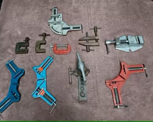 Ridgid conische pers + 9 diverse klemmen, Doe-het-zelf en Verbouw, Gereedschap | Handgereedschap, Gebruikt, Ophalen of Verzenden