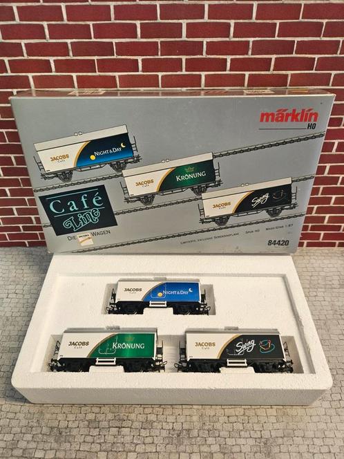 Marklin HO 84420 limited edition wagon set in doos, Hobby en Vrije tijd, Modeltreinen | H0, Zo goed als nieuw, Wagon, Wisselstroom