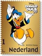 Gouden Donald Duck Postzegel - 24 karaats goud, Postzegels en Munten, Postzegels | Nederland, Ophalen of Verzenden, Na 1940, Postfris