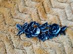 Tinnen Broche met Rozen Design, Overige materialen, 4 tot 7 cm, Ophalen of Verzenden, Zo goed als nieuw